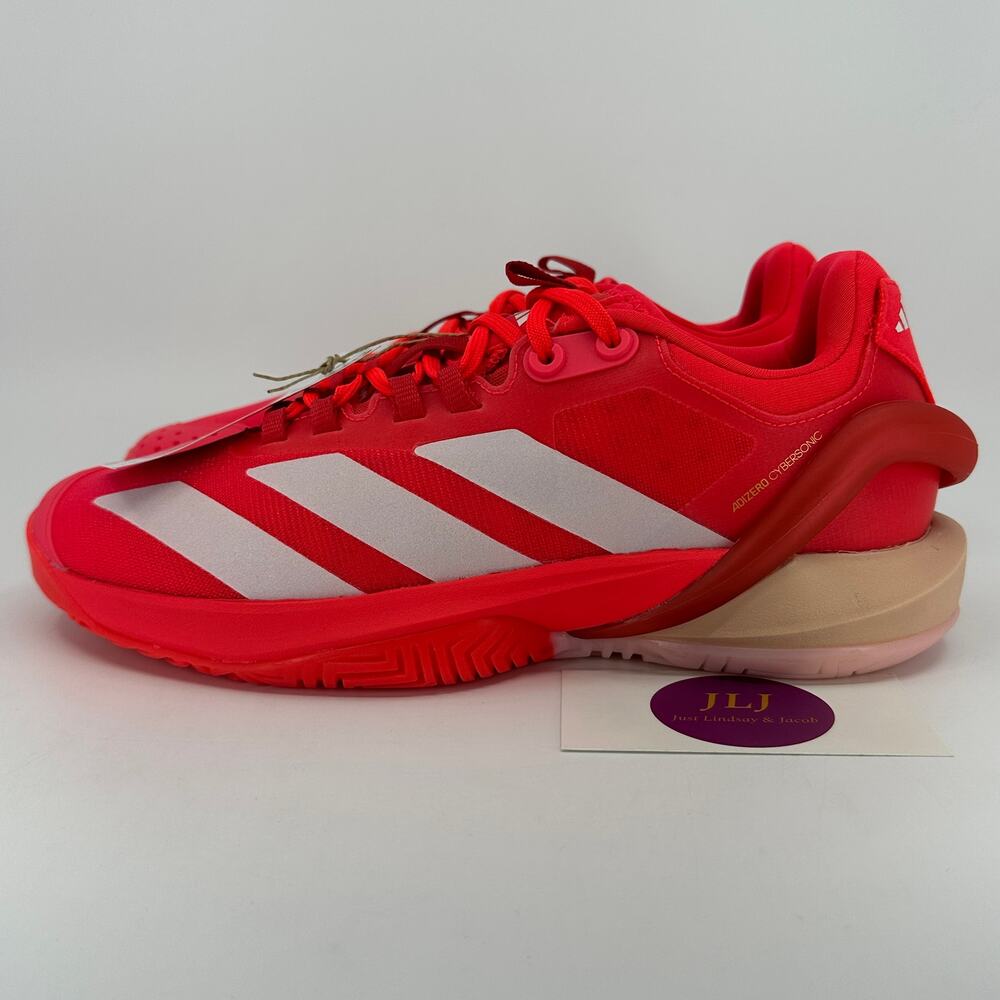 Adidas Women's Adizero Cybersonic Tennis Shoes 'Lucid Red' IH8102 Size 7.5 - Picture 5 of 11